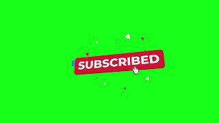 Like Share Subscribe Green Screen copyrightfree greenscreen likesharesubscribe subscribe button [upl. by Nadabus797]