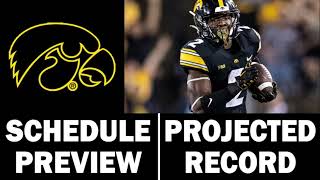 Iowa Football 2024 Schedule Preview amp Record Projection [upl. by Eniretac726]