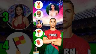 Ronaldo ranks prettiest girls Georgina vs Antonela vs Selena vs Kylie Jenner vs Alisha Lehmann cr7 [upl. by Rickey136]