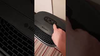 Turning on amp off night mode on a meaco dry 25l arete one dehumidifier  air purifier [upl. by Arraic90]