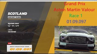 Asphalt 9 Legends Unite Aston Martin Valour Grand Prix  R1  0109097 ⭐ Manual [upl. by Sitnalta126]