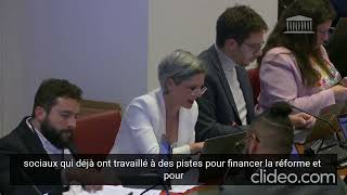 Plfss  intervention pour créer une conférence de financement du régime des retraite [upl. by Eimas2]