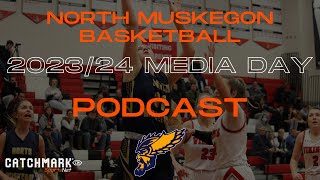 Watch North Muskegon girls basketball players discuss 202324 winter season during media day [upl. by Nylynnej]