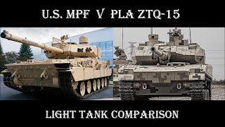 US M10 Booker versus PLA ZTQ 15  Light Tank Comparison [upl. by Marven]