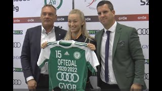 Stine Oftedal  Second contract with Györi Audi Eto Kc 2 [upl. by Cresa]