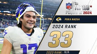 33 Puka Nakua WR Rams  Top 100 Players of 2024 [upl. by Lawley]