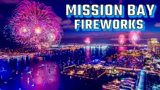 Happy 4th of July ❤️🤍💙🎆Mission Bay Fireworks🎇Belmont park🧨 [upl. by Fabiolas]