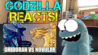 Godzilla Reacts to King Ghidorah Vs Novular Godzilla Comic Dub [upl. by Melicent]