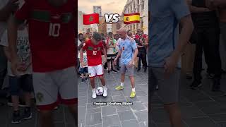 Soufiane ElBahri Morocco 🇲🇦 vs Spain 🇪🇸 Freestyle ⚽ [upl. by Eninnaj]