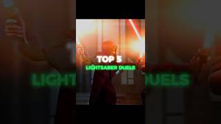 My Top 5 Star Wars Lightsaber Duels Updated [upl. by Direj16]