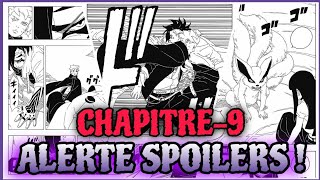 RÉSUMÉ COMPLET DU CHAPITRE 9 DE BORUTO TWO BLUE VORTEX  KURAMA EST RÉINCARNÉ 😱😱 [upl. by Avilla]