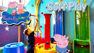 Peppa Pig World Soft Play  Georges Spaceship Playzone at Paultons Park [upl. by Olnee]