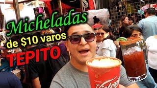 MICHELADAS 🍺 en 🍻 TEPITO 🥊 las 5 MEJORES [upl. by Gnouhp]