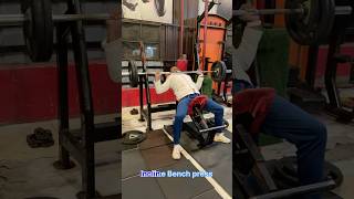 Incline Bench Press 🔥🔥shorts ytshorts youtubeshorts shortsfeed trending viralvideo gym [upl. by Enomes]