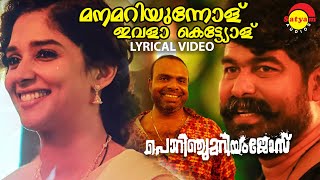 മനമറിയുന്നോള് Lyrical Video  Porinju Mariam Jose  Joju George  Nyla  Chemban Vinod [upl. by Kelwin]