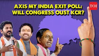 Axis My India Exit Poll for Telangana Predicts Clear majority to Congress in Telangana [upl. by Cassiani]