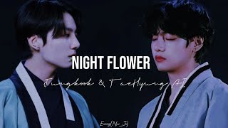 Night flower  Jungkook amp TaeHyung AI [upl. by Lavinie825]