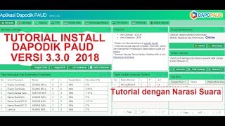 Cara Install Dapodik PAUD Versi 330 Tahun 2018 dengan Mudah [upl. by Mitzl]