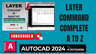 AutoCAD Layer Command Tutorial Complete  Layer Properties Manager  AutoCAD Layers Explained [upl. by Quincey67]