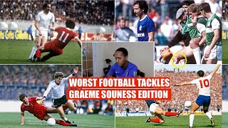 GRAEME SOUNESS WORST TACKLES IN FOOTBALL Compilation 1 Liverpool Rangers Tottenham Red Cards [upl. by Boffa]