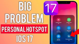 How to fix personal Hotspot Not Working iOS 17 in iPhone iPad  iPhone not showing personal hotspot [upl. by Yliab]