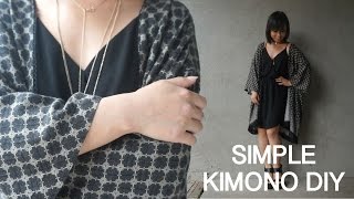 Thrifted Revamp Ep 1  DIY Kimono from a mens shirt  ItsJMomo [upl. by Patience]