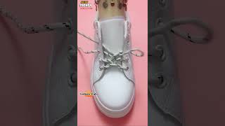 New shoelaces design for ladies 2024 Shoe lacing Tie Tips style tips shorts shoelace [upl. by Edlyn]