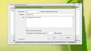 Automatic Text Typing Software Controlled with Keyboard Shortcut [upl. by Giorgi706]