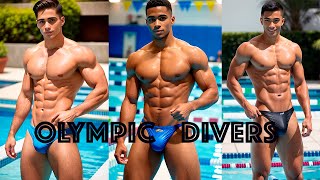 HOT OLYMPIC DIVERS  AI LOOKBOOK  by STABLE DIFFUSION [upl. by Fremont]