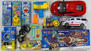 My Latest Toys Collection RC Car Bubble Gun Pencil box Ambulance Car Domino Train [upl. by Oiluarb]