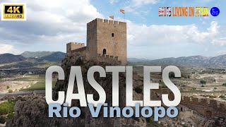 Castles on the Rio Vinolopo Alicante 5 castles in one day Novelda Sanctuario 4K [upl. by Berry]