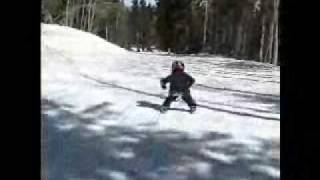 Fouryearold Skiing [upl. by Laise390]