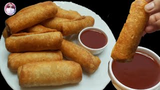 pring Samosa Roll Recipe  New Starter Snacks Recipe Teatime Snacks Recipe by Musarat Food Secrets [upl. by Etteloiv289]