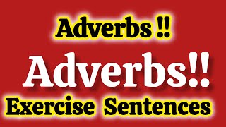 Adverbs Exercise on Adverbs adverbenglishexercises shubisEnglishzone9075 [upl. by Azenav]