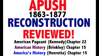 APUSH American Pageant Chapter 22 Review [upl. by Lyontine]