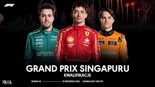 Formuła 1  GP Singapuru Kwalifikacje  F1 NA ŻYWO [upl. by Seys]