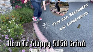 SLAPPY TutorialHow to backside and frontside slappy 5050 grind [upl. by Yorled]