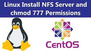 Linux Install NFS Server and chmod 777 Permissions [upl. by Oca]