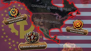 What if the Socialist Revolution started in America  Hearts of Iron 4 KaiserreduxKaiserreich [upl. by Sadie]