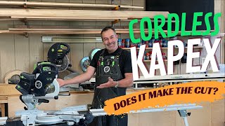 Does it make the cut The New Festool Cordless KSC 60 Kapex [upl. by Akimas]