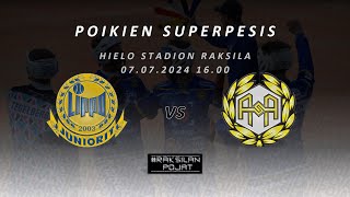 Poikien Superpesis Oulun Lippo Juniorit vs Alajärven Ankkurit 2  1k 4  8 6  2 2  1 [upl. by Dj]