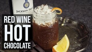 Red Wine Hot Chocolate  Boozy Winter Drink Recipe by Forkly [upl. by Behka]