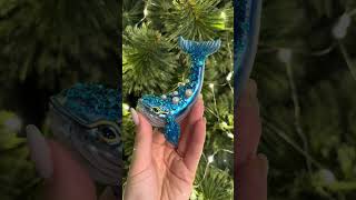 Dazzling Blue Whale Glass Ornament ✨🐋 christmas christmasornaments christmasdecor christmas2024 [upl. by Uriia448]