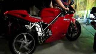 Ducati 998  Garage test [upl. by Suilenrac]