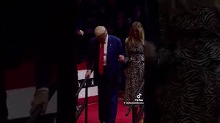 MelaniaampDonald Trump at his rally melaniatrump donaldtrump trump trump2024 shorts barrontrump [upl. by Dianne]