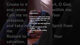 Powerful Prayer for a Clean Heart  Psalm 511012 loveeni prayer bibleverse lord jesus [upl. by Weiner]