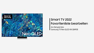 Samsung Smart TV 2022 Favoritenliste bearbeiten [upl. by Marylee624]