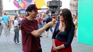 Crazy London Street Interviews With Britains Got Talent Comedian Gatis Kandis  Compilation  2018 [upl. by Aynas]