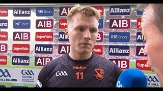 quotWE WON A TIGHT GAME TODAYquot RIAN ONEILL AFTER ARMAGH V KERRY  2024 ALL IRELAND FOOTBALL SEMIFINAL [upl. by Eniamrej]