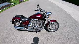 Honda VTX 1800  Vance and Hines vs Original exhaust [upl. by Peer]